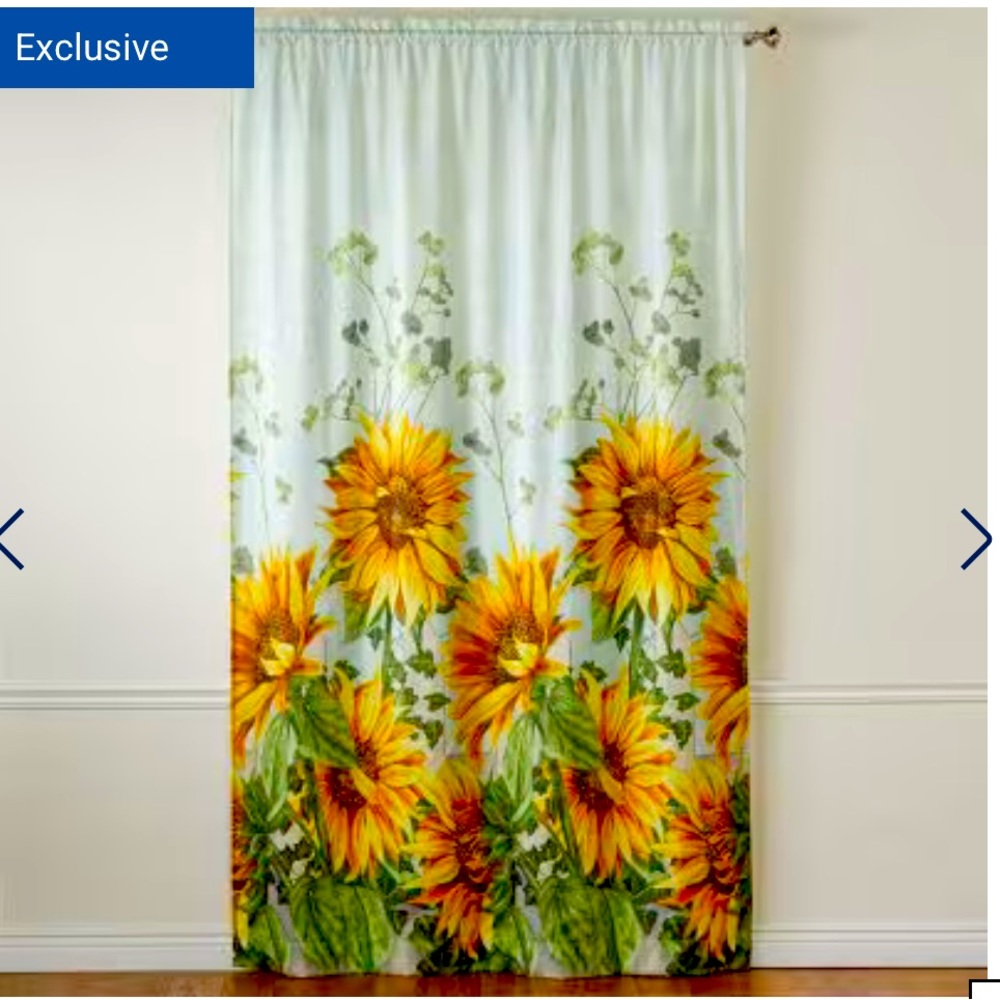 Sunflower Window Panel 52” W x 84” L